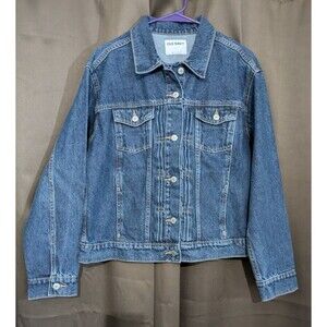 Old Navy Relaxed Classic Denim Trucker Jean Jacket Cotton Size L